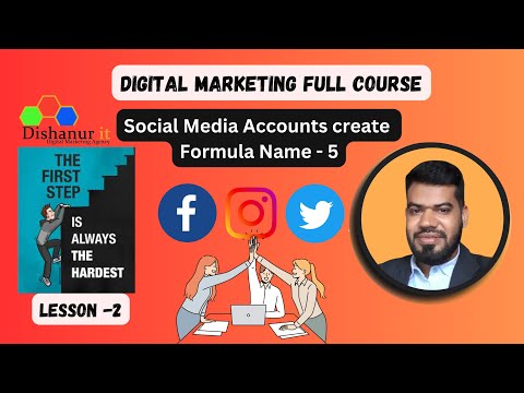 Social media account create for digital marketing