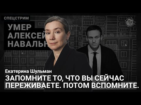 Александр Плющев: Екатерина Шульман: Запомните то, что вы сейчас переживаете. Потом вспомните. (2024-17-02)