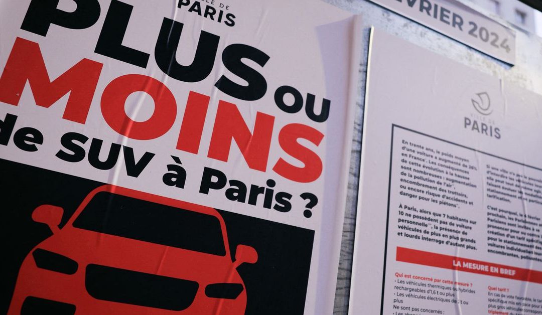 Paris votes to crack down on SUVs