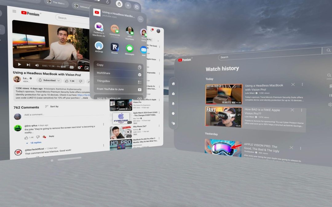 Juno 1.1 for visionOS Adds the Ability to Open YouTube.com URLs in the App